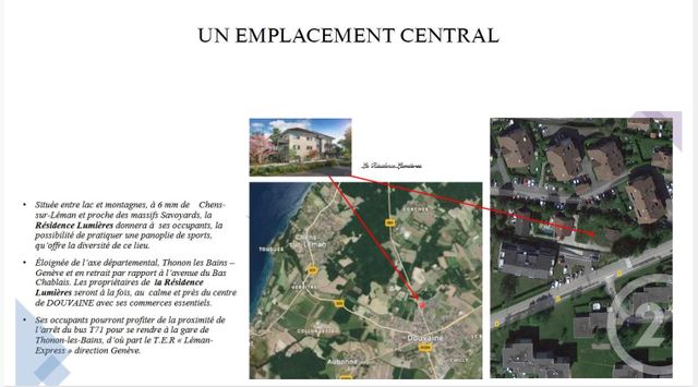 Appartement F4 à vendre - 4 pièces - 94.0 m2 - DOUVAINE - 74 - RHONE-ALPES - Century 21 Villa Urbana