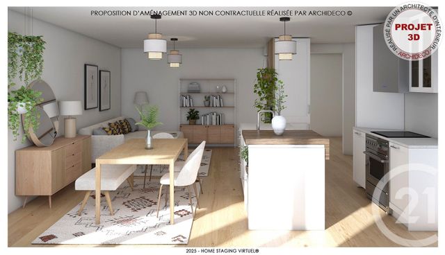 Appartement F4 à vendre - 4 pièces - 90.0 m2 - VILLEURBANNE - 69 - RHONE-ALPES - Century 21 Villa Urbana