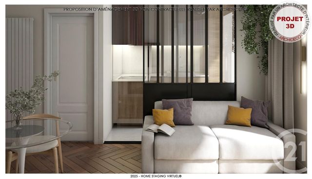 Appartement F1 à vendre - 1 pièce - 29.0 m2 - VILLEURBANNE - 69 - RHONE-ALPES - Century 21 Villa Urbana