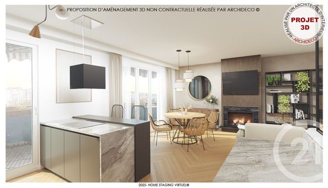 Appartement F4 à vendre - 4 pièces - 99.0 m2 - VILLEURBANNE - 69 - RHONE-ALPES - Century 21 Villa Urbana