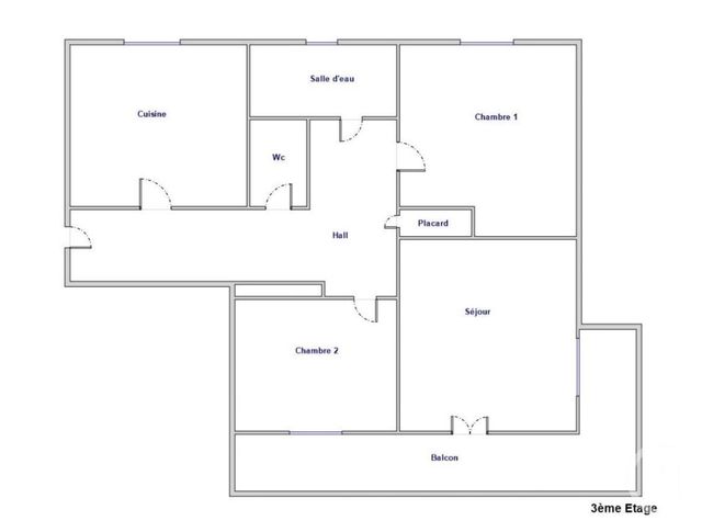 Appartement T3 à vendre - 3 pièces - 69.83 m2 - VILLEURBANNE - 69 - RHONE-ALPES - Century 21 Villa Urbana