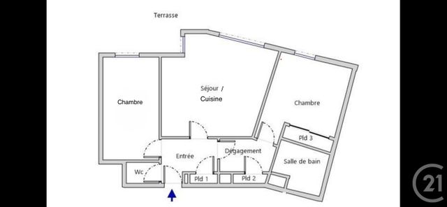 Appartement T3 à vendre - 3 pièces - 60.0 m2 - VILLEURBANNE - 69 - RHONE-ALPES - Century 21 Villa Urbana